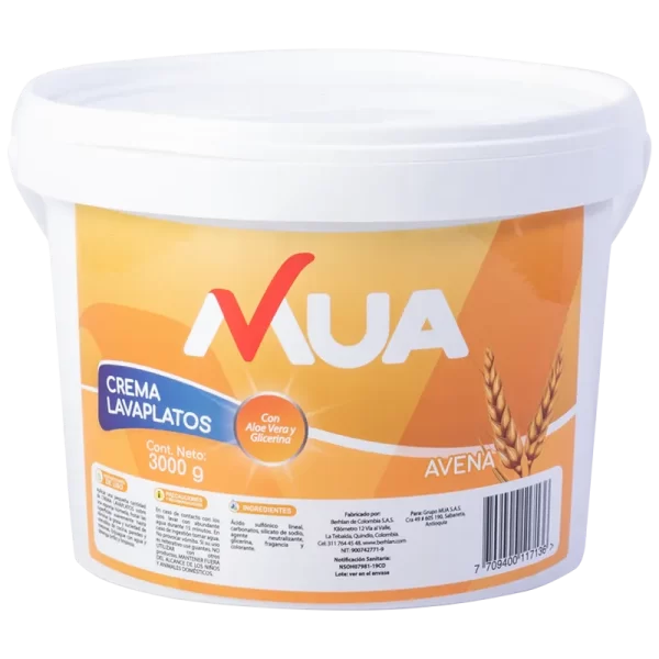 Crema Lavaplatos Avena MUA 3000g