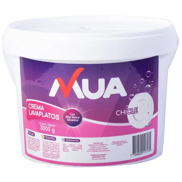 Crema Lavaplatos Chicle MUA 3000g