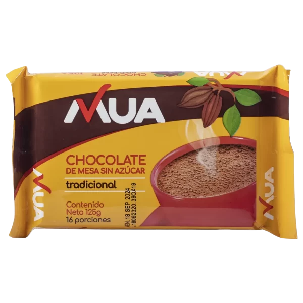 Chocolate de Mesa Sin Azúcar Tradicional MUA 125g
