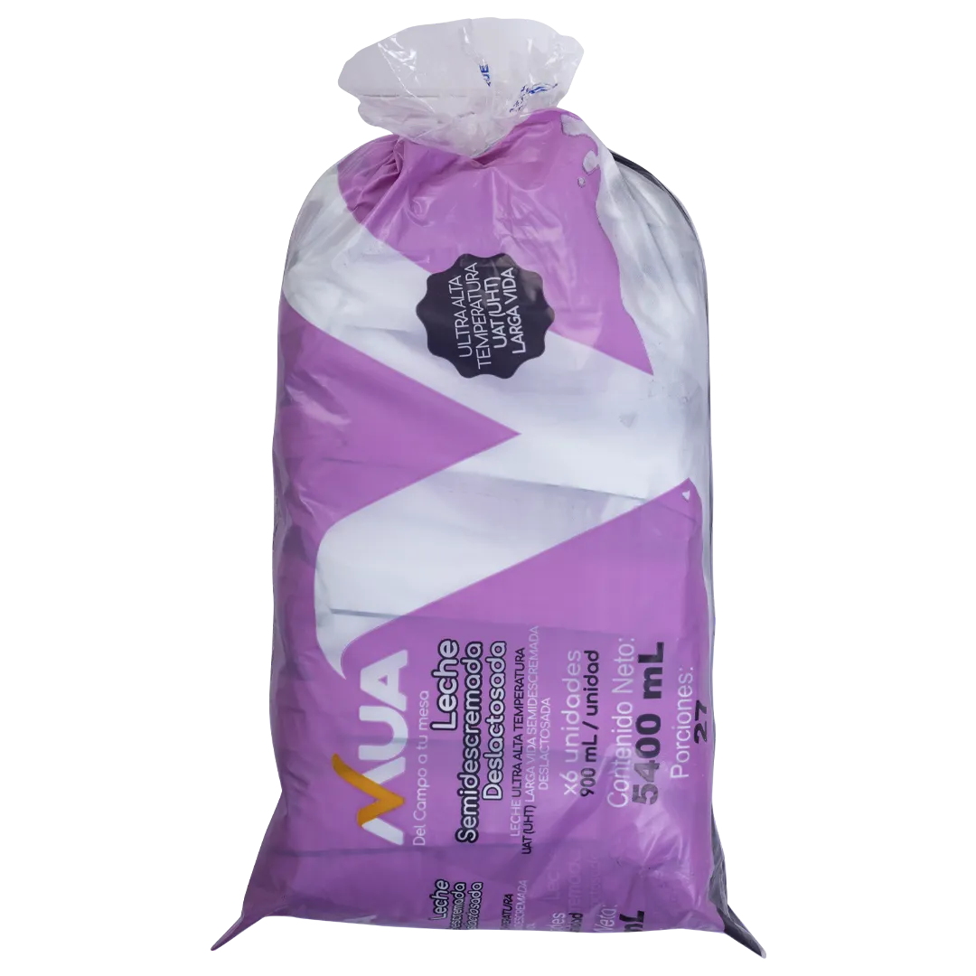 Sixpack Leche Semidescremada Deslactosada Larga Vida 5400ml