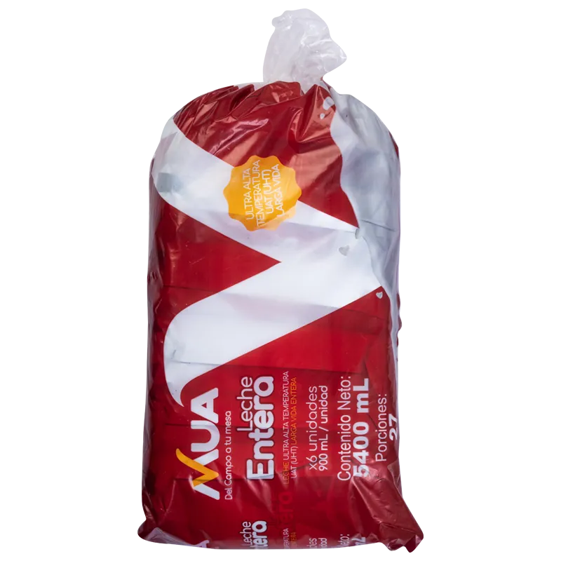 Sixpack Leche Entera Larga Vida 5400ml