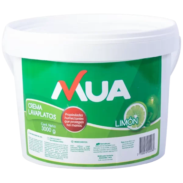 Crema Lavaplatos Limón MUA 3000g