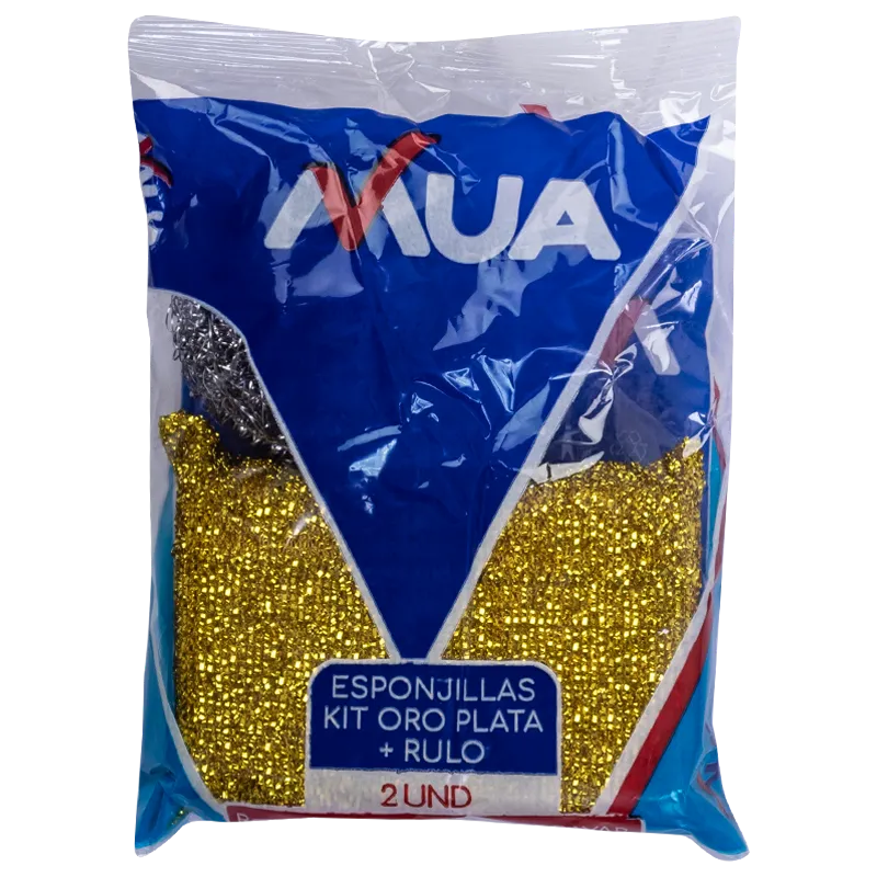 Esponjillas KIT Oro Plata + Rulo x2