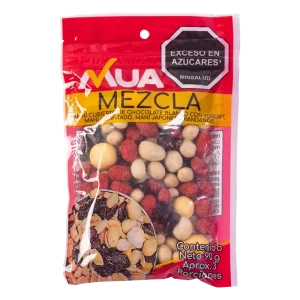 Mezcla Maní Cubierto de Chocolate Blanco con Yogurt, Maní Confitado, Maní Japonés y Arándanos 90g