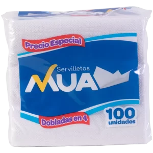 Servilletas Dobladas en 4 X100