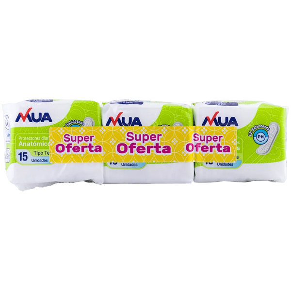 Oferta x3 Protectores Diarios x15 MUA