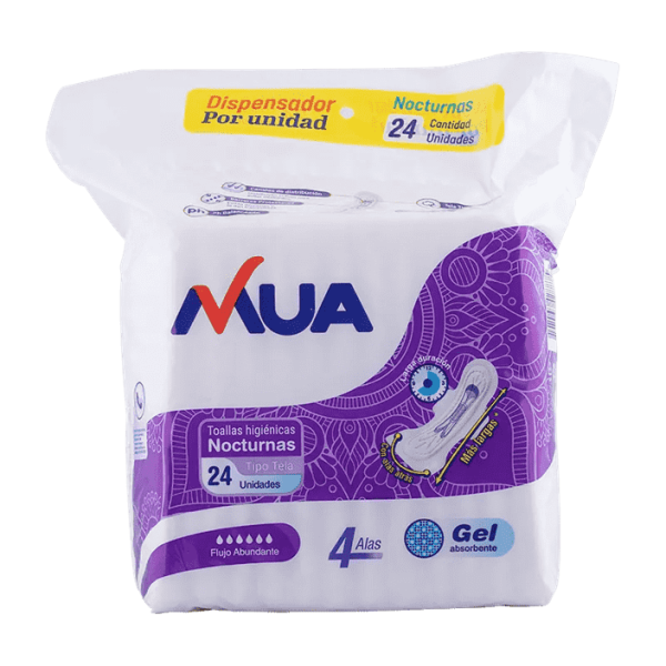 Toallas Higiénicas Nocturnas Tipo Tela X24 MUA