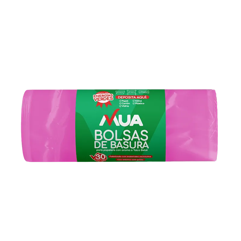 Bolsa de Basura Papelera Rosada 30 unidades